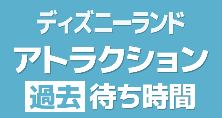 東京ディズニーランド2021/1/31 の待ち時間の推移